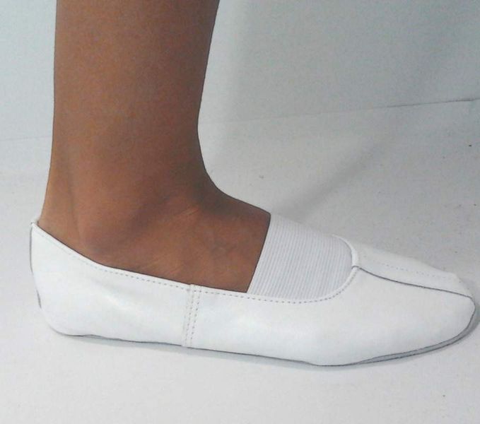 Чешки детские,кожа, р.&nbsp;31,32,33,34,35. белые 1268-3 фото